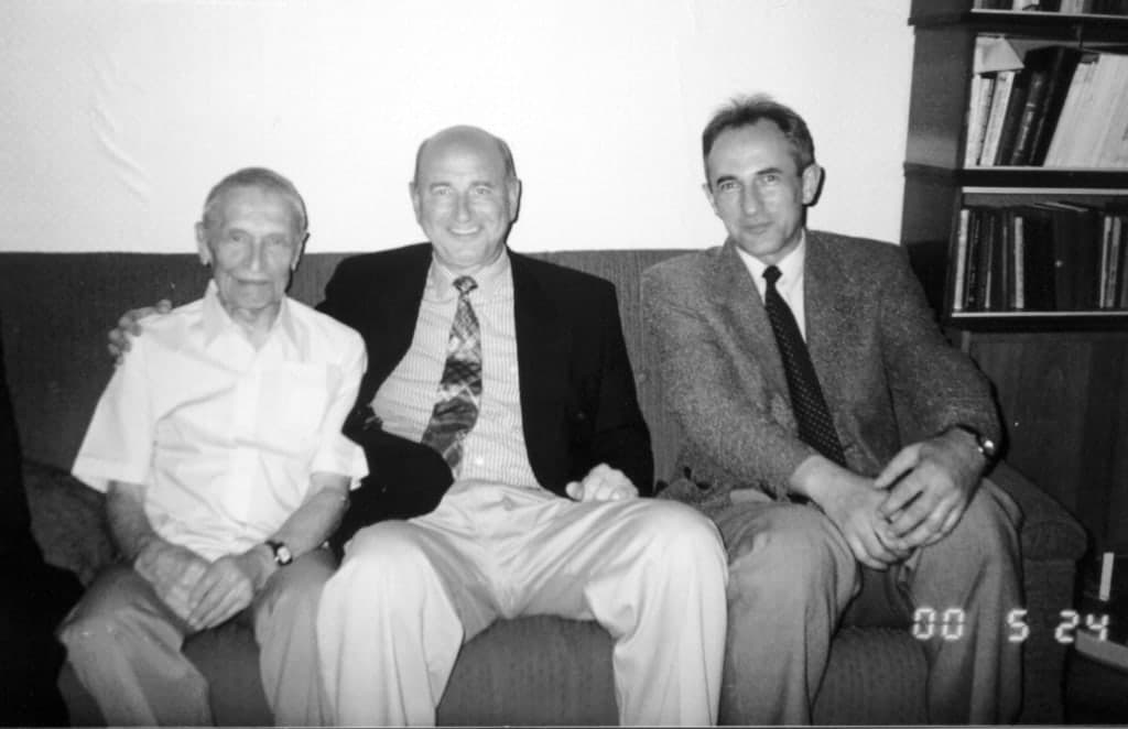Mykola Amosov with colleagues